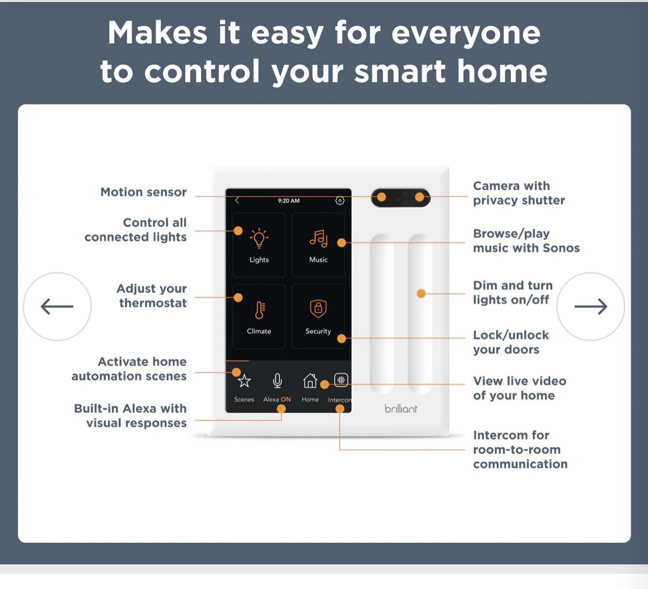 Brilliant Smart Home Hub And Lighting Dimmers