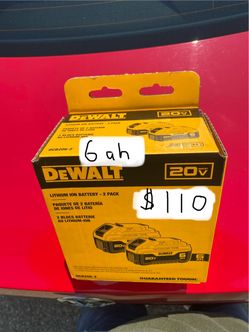 Brand New Dewalt 20v   6ah twin battery 🪫 set       DCB206-2     Man. Date  2026