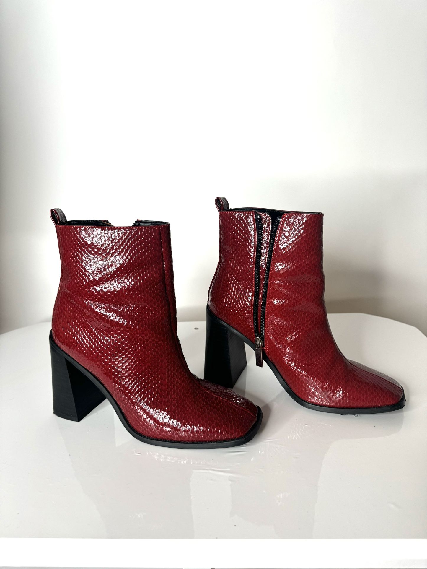 Aldo Shoes Block Heel Boots