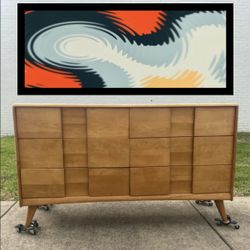 Mid Century Modern Solid Wood Kohinoor Dresser By Heywood Wakefield 