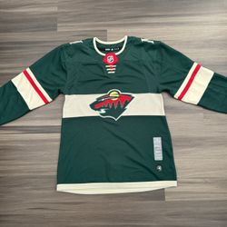 Adidas Minnesota Wild Blank Green Jersey Primegreen Aeroready Size 46 MSRP $230