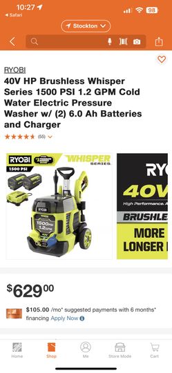 Ryobi Pressure Washer 