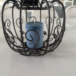 Partylite Metal Pumpkin Candle Holder