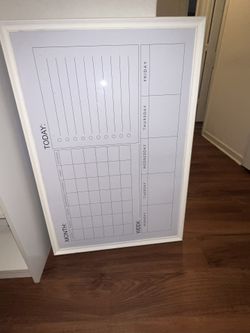 Dry Erase Calendar 