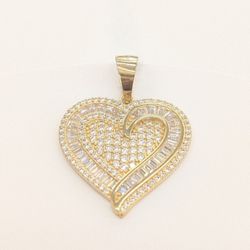 10kt Real Gold Heart Pendant 