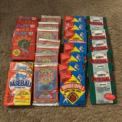 24 Unopened Packs Of Baseball Cards