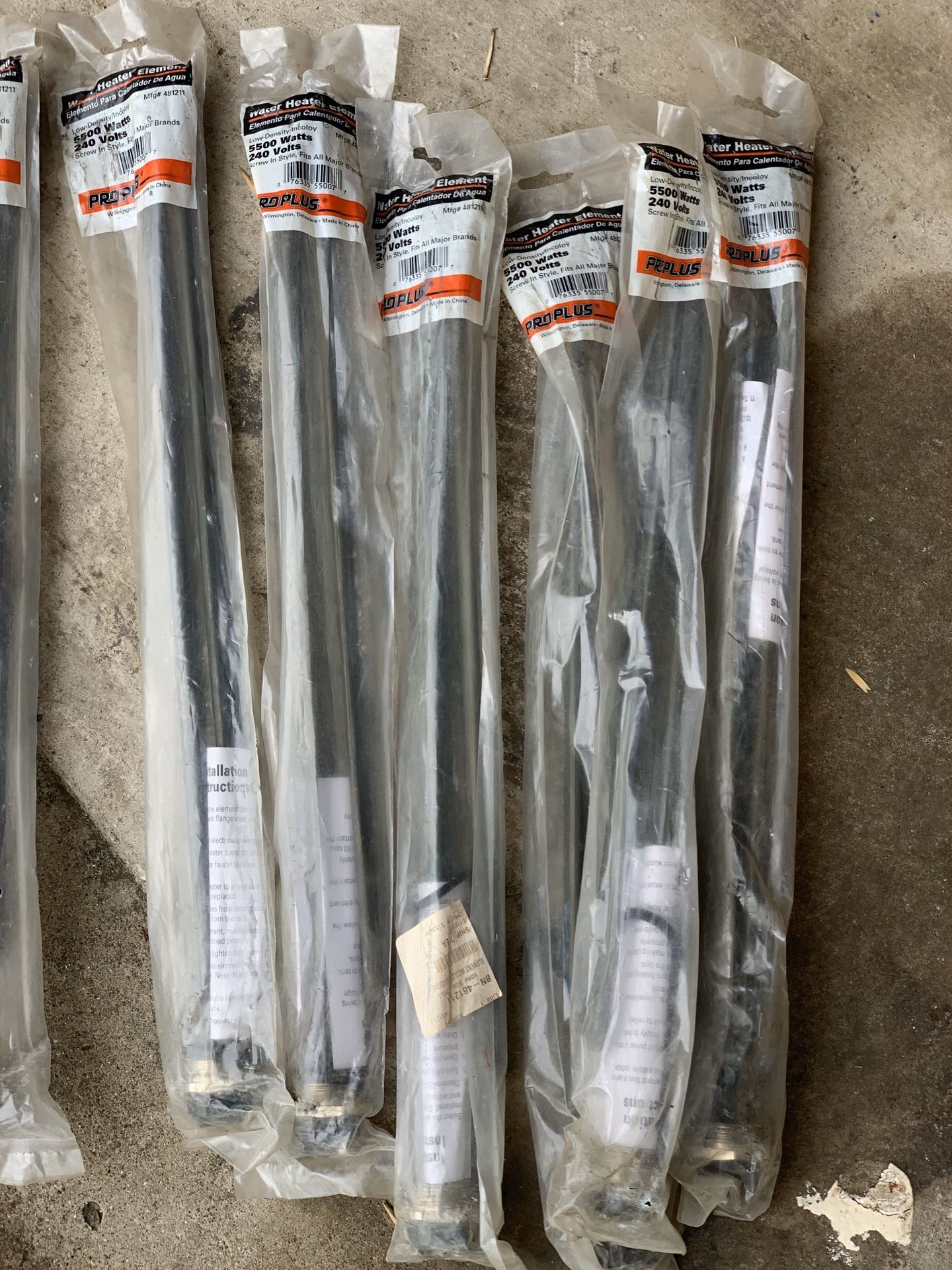 Water heater elements