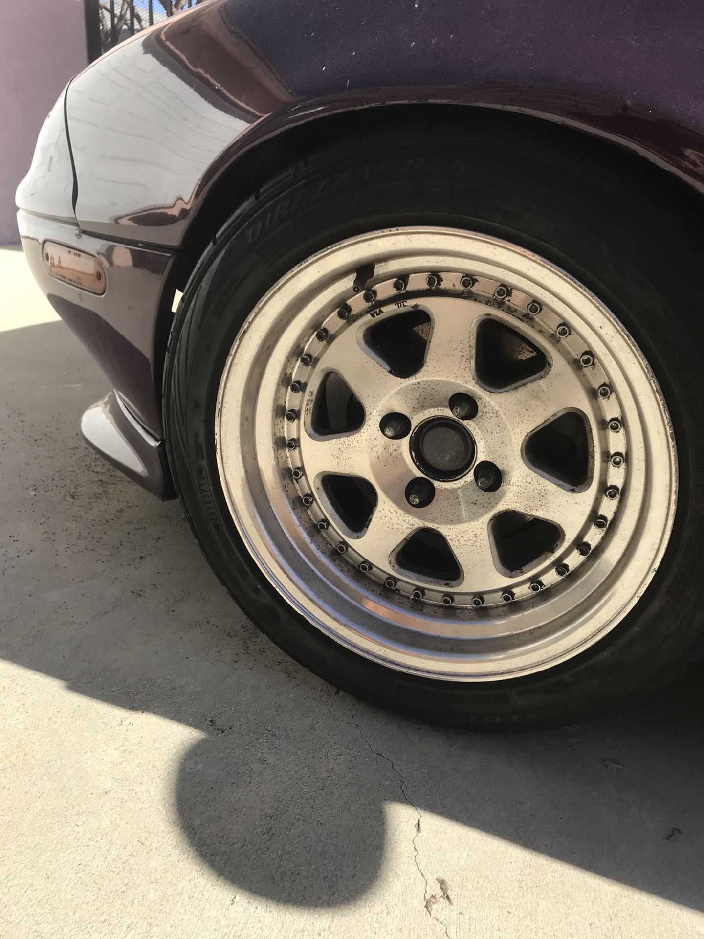 JMAG ROTA Mugen M7 Replica 15x8 (4x100) Rims and Tires Dunlop Direzza 205/50/15