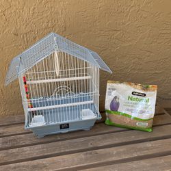 Bird Cage And Food Bundle