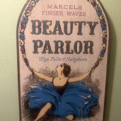 Vintage Beauty Parlor Sign