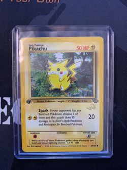 Pokemon 1st edition Pikachu Gold