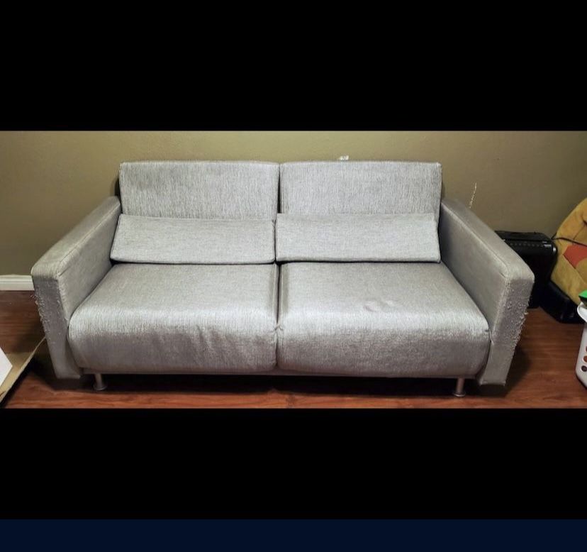 Gray IKEA Loveseat Couch / Futon