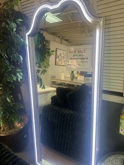 LED Arch Floor Mirror Modern Glam Design $10 down