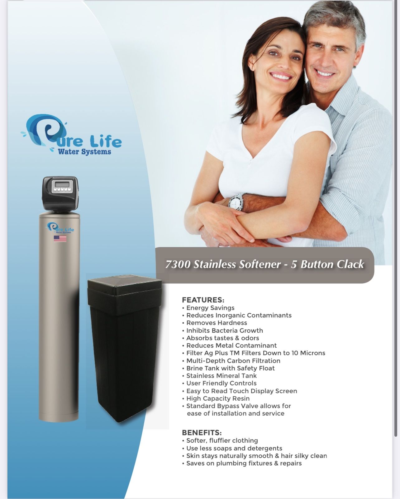 Stainless Steel Whole Home Clean Water Filtration System Single Tank Clean Water Treatment System