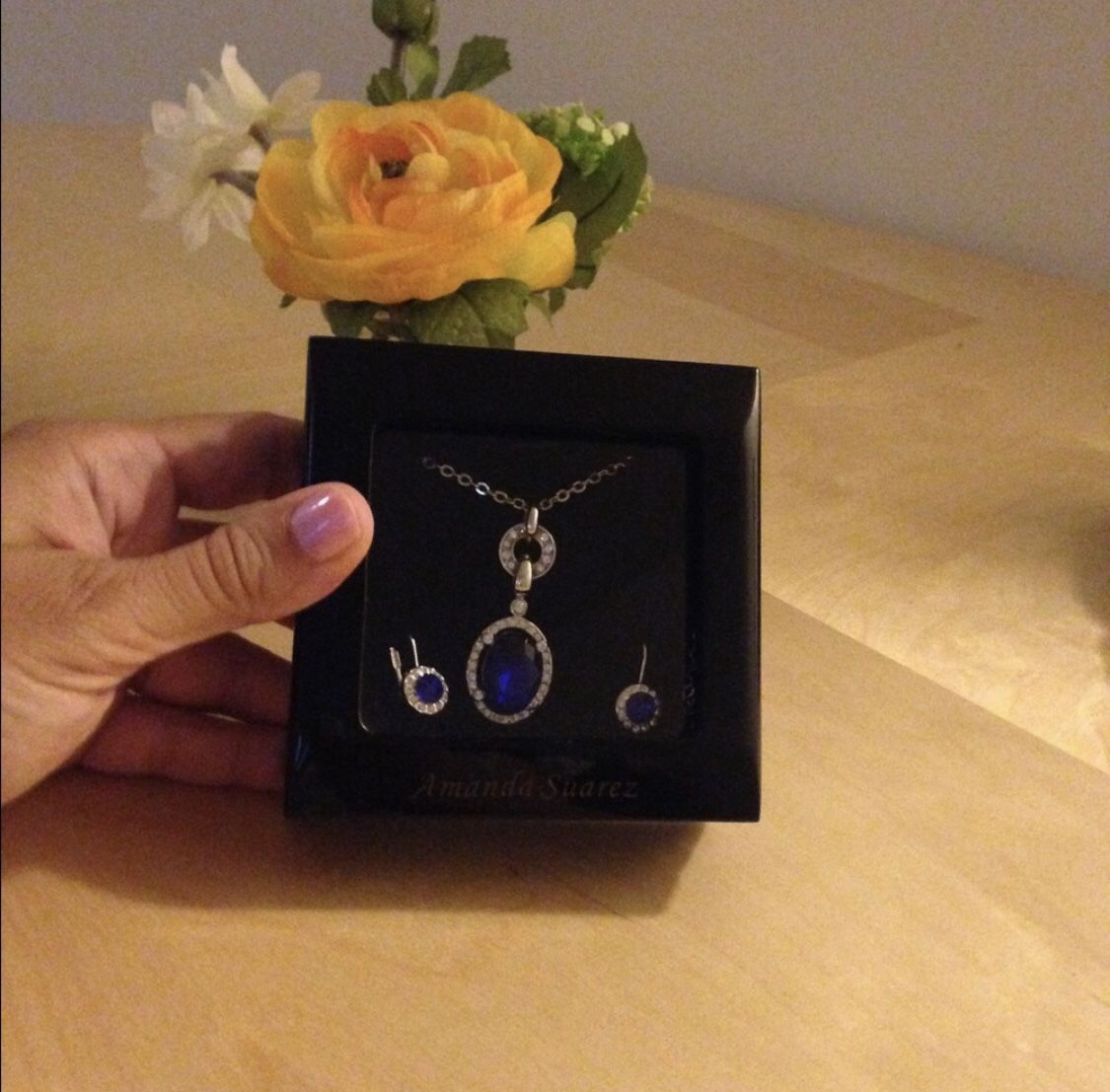 Amanda Suarez Classic Royal Blue Crystal Set