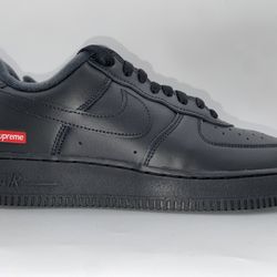 Nike AirForce 1s “SUPREME”. Black Sz8