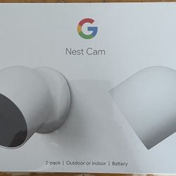 2 Pack Google Nest Indoor/Outdoor Cameras