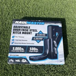 ADJUSTABLE DROP/RISE STEEL HITCH MOUNT