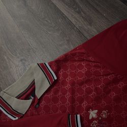 Men’s Red Gucci Polo 