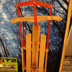 Flexible Flyer III 60" Vintage Sled