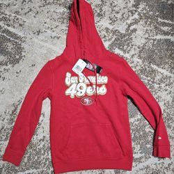 New Era 49ers Hoodie Size Small New With Tags Mens or Womans