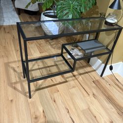 Black Two Tier Shelf 