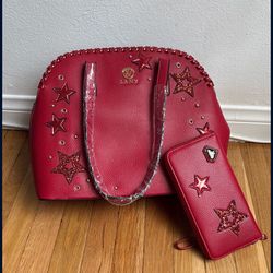 New Red Purse And Wallet 