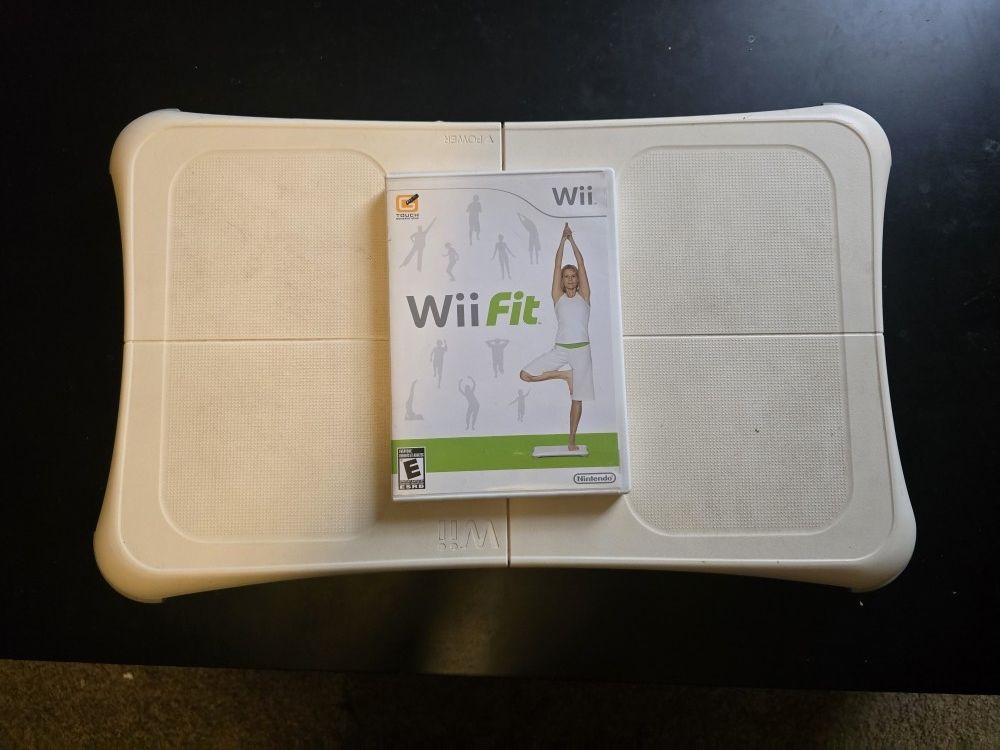 Nintendo Wii Fitness Board And Original Game