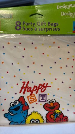 10 sets of 8 Sesame Street Party Flavor Bags