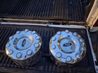 Ford Chrome Wheel Center Caps – Set of 2
