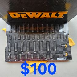 $100 Dewalt 3/8" Deep and shallow METRIC / STANDARD impact sockets set with Foam Tray DWMT45443 42pc