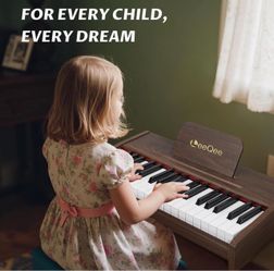 Brand New NEW LeeQee 37-Key Wooden Kids Piano Keyboard Education Instrument Toy for Kids