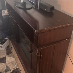 Living Room Set With TV Stand With Fireplace 