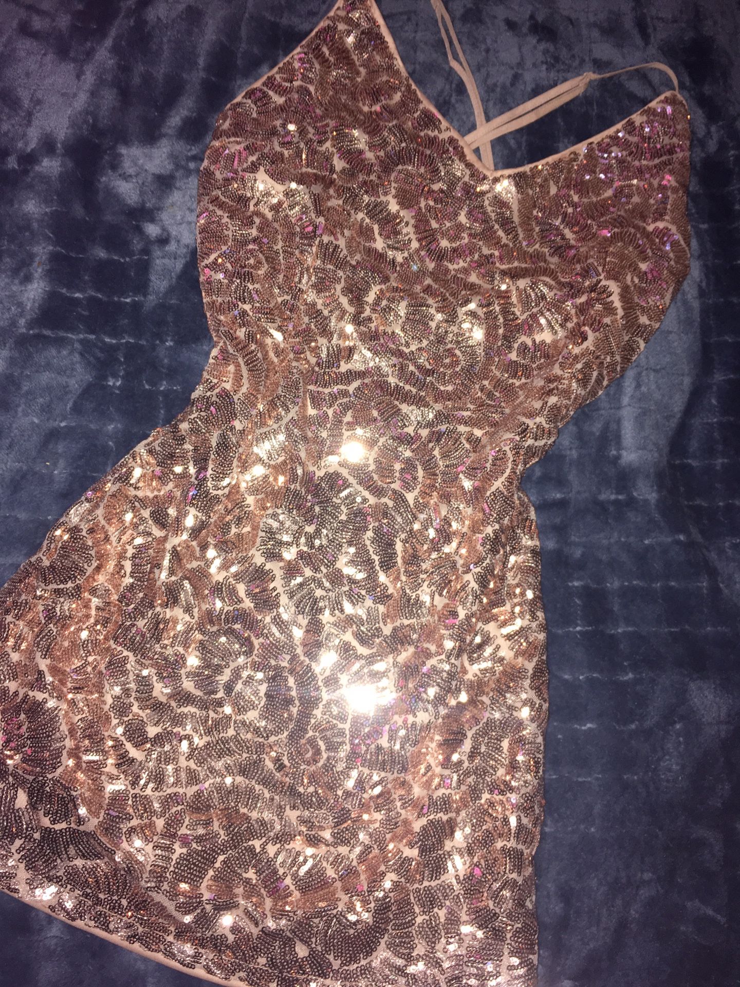 Sparkly dress rose gold 💖