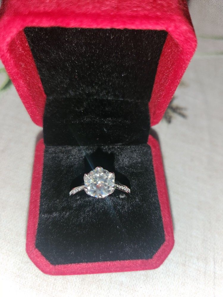 Moissanite Engagement Ring