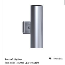Remcraft Round Wall Mounted Up/Down Light (Pair)