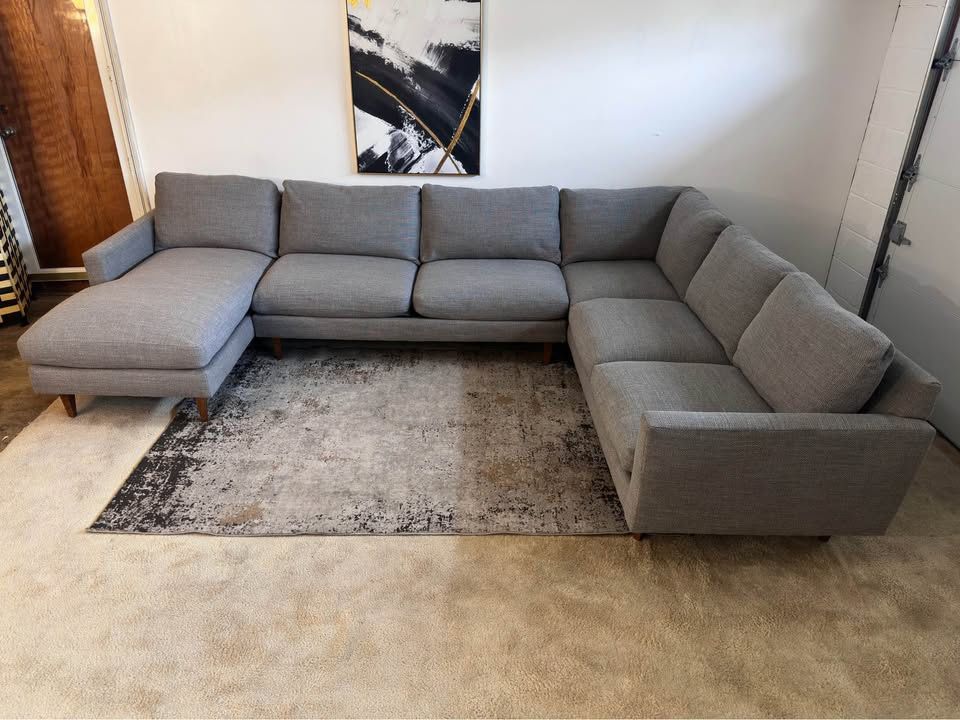 Light Gray 5-Seater Sectional Sofa