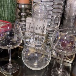 Decanter Y 3 Copas Solamente Hermosos Set Princess House