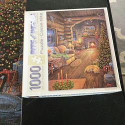 1000 piece jigsaw puzzle "total comfort" Christmas themed puzzle 