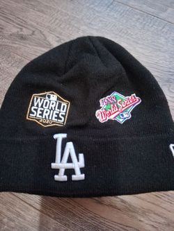 World champion los angeles dodgers beanie... If it's listed it's available