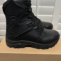 NEW Men's Moab 3 8" BLACK Tactical Response Zip Waterproof Boots (Men’s Size 10 & 11) - $120