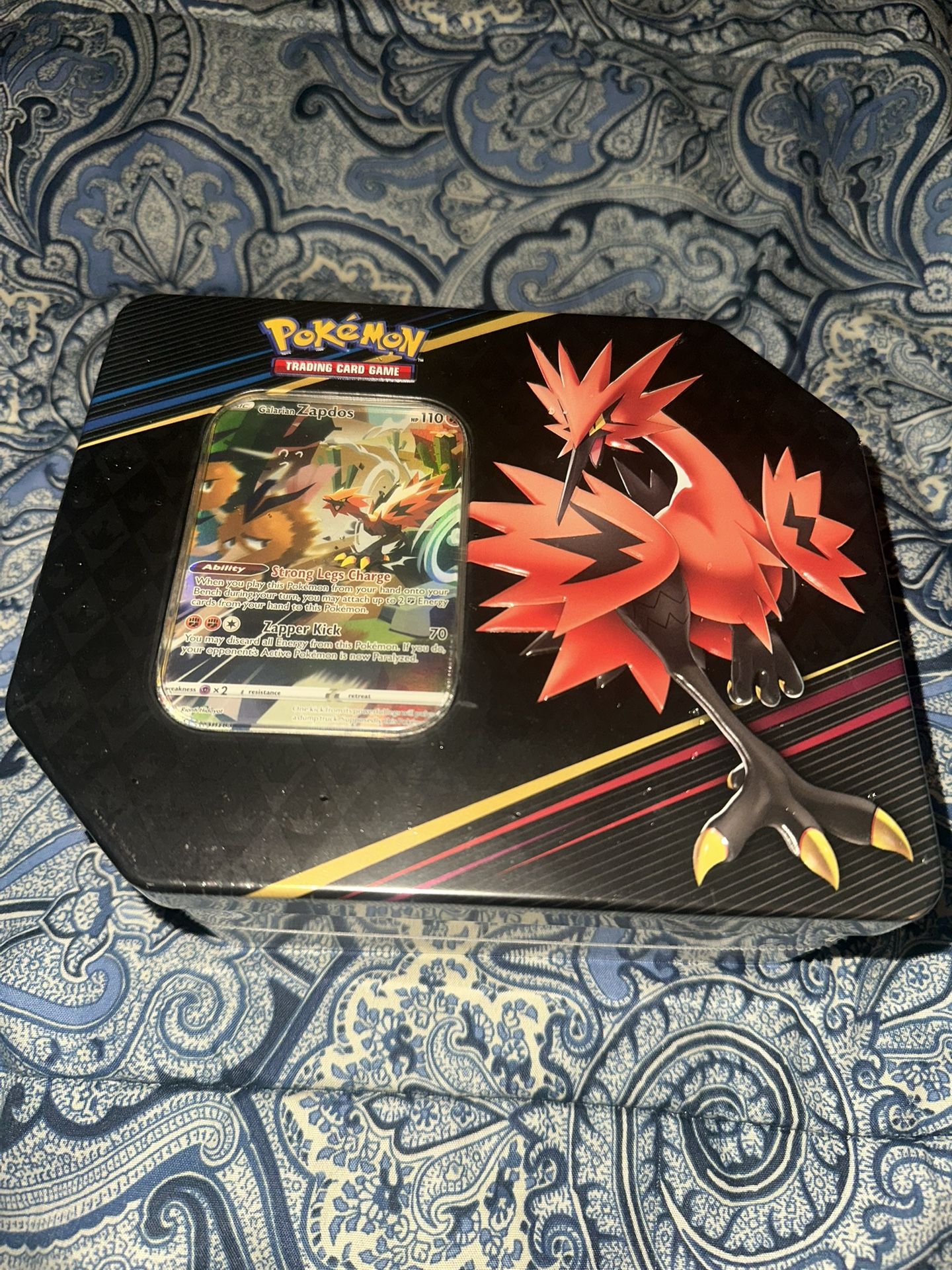 Pokemon Crown Zenith Galarian Zapdos Tin Set