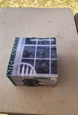 Preferred stock kitchen ware fondue set black 2 qt new