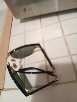 Black and Gold Frame Sunglasses