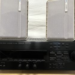 Yamaha RX-V493 Receiver with 2 Bose speakers 