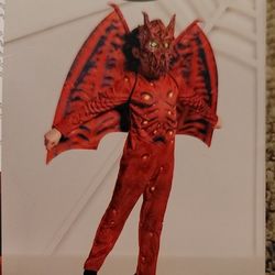 Kids Red Dragon Costume  Size L