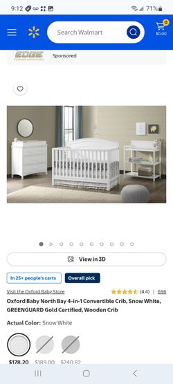Oxford Baby North Bay 4-in-1 Convertible Crib $120