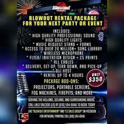 PARTY RENTAL PACKAGE FOR YOUR EVENT