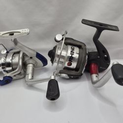 Fishing Reel Lot Of Two Shakespeare And Rhino 