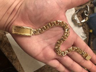 10k chino link bracelet